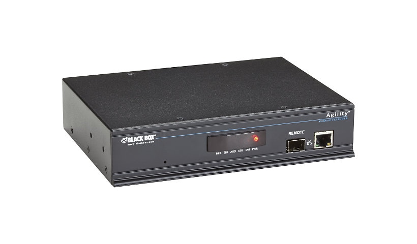 Black Box ServSwitch Agility IP-Based KVM Extender Single-Head Receiver - video/audio/USB extender - 10Mb LAN, 100Mb