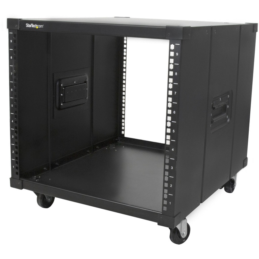 StarTech.com 4-Post 9U Mobile Open Frame Server Rack