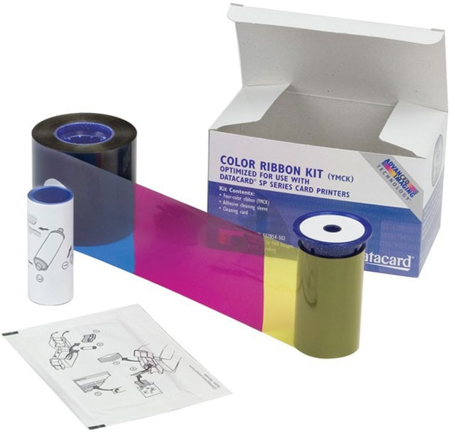 Multi Color Thermal Resin Printer Ribbon, Black/Cyan/Magenta/Yellow