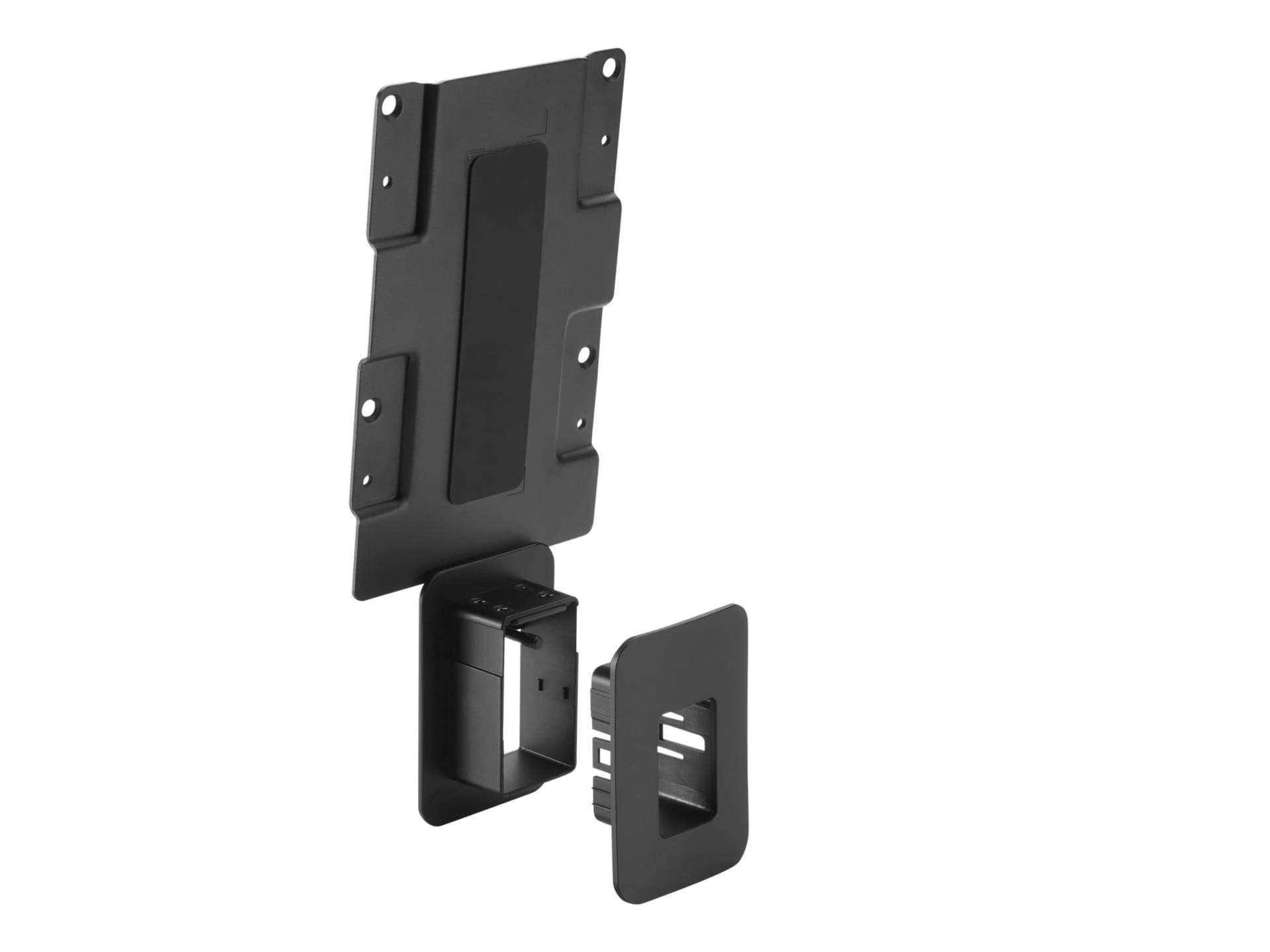 HP desktop to wall/monitor mounting bracket