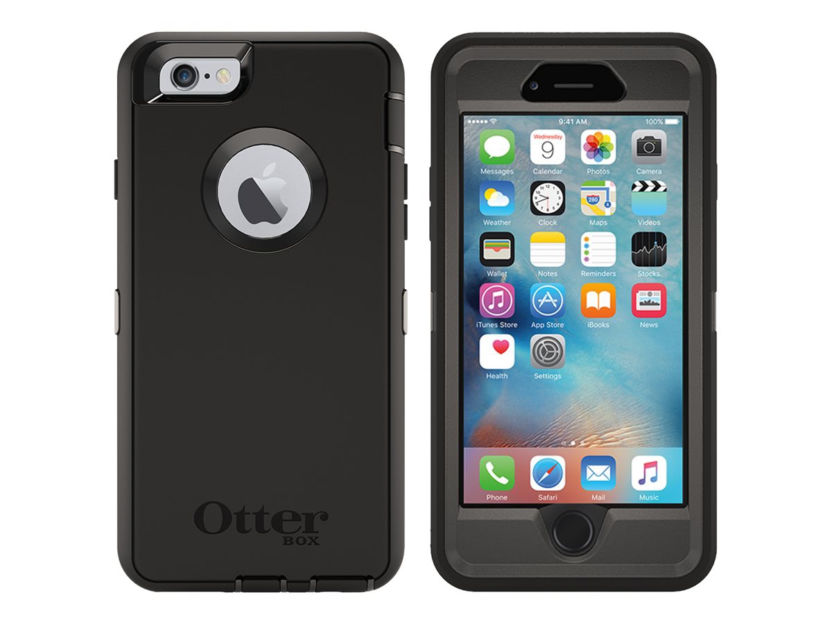 OtterBox Defender Carrying Case (Holster) Apple iPhone 6, iPhone 6s  Smartphone - Black