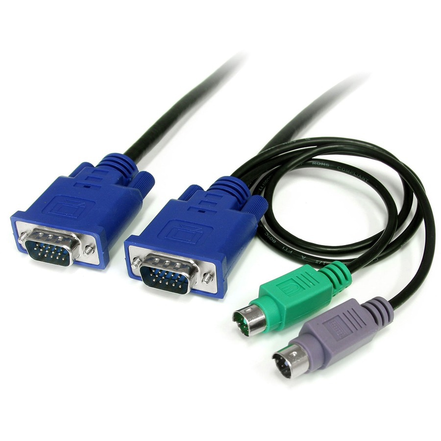 StarTech.com 3-in-1 Ultra Thin PS/2 KVM Cable - keyboard / video / mouse