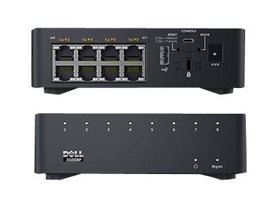 Dell Networking X1008P - switch - 8 ports - managed