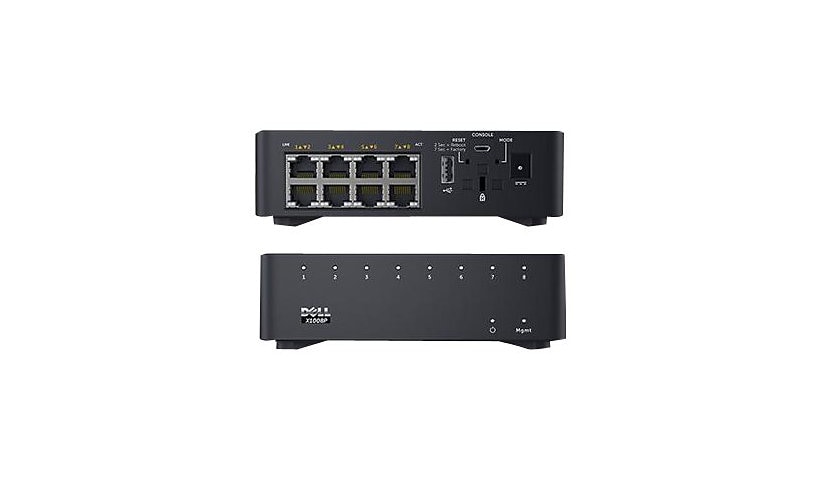 Dell Networking X1008P - switch - 8 ports - managed