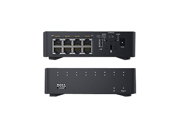 Dell Networking X1008P - switch - 8 ports - managed