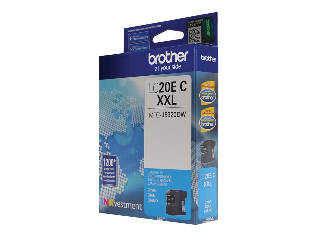 Brother LC20EC XXL - Super High Yield - cyan - original - ink cartridge