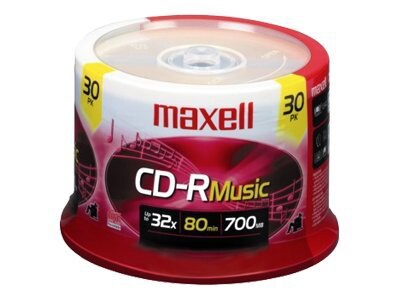 Maxell Music Gold - CD-R x 30 - 700 MB - storage media
