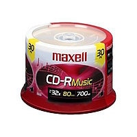 Maxell Music Gold - CD-R x 30 - 700 MB - storage media