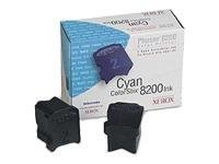 Genuine Xerox Cyan ColorStix 8200 Ink (x2) (Phaser 8200)
