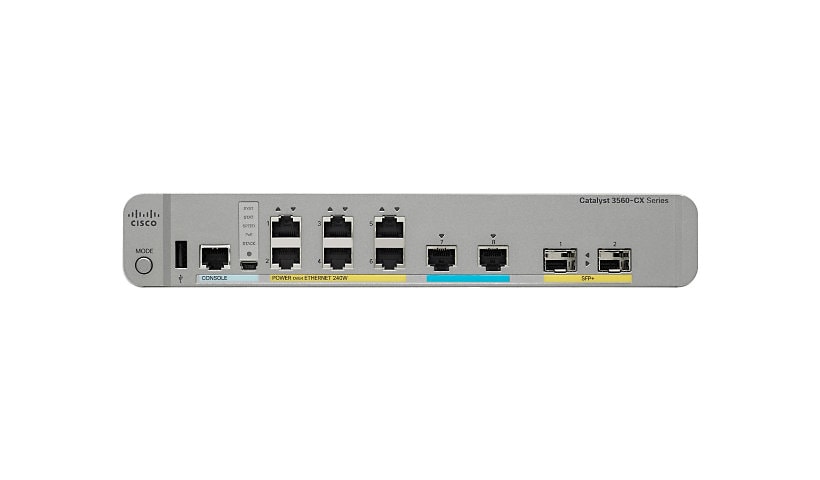 Cisco Catalyst 3560CX-8XPD-S - switch - 8 ports - managed - rack-mountable