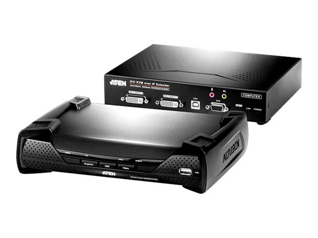ALTUSEN DVI KVM Over IP Extender KE6940 (Transmitter and Receiver) - KVM /
