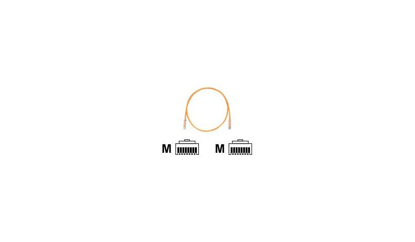 Panduit TX5e patch cable - 14 ft - orange