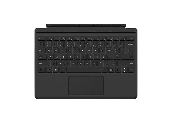 Microsoft Surface Pro 4 Type Cover - keyboard - with trackpad, accelerometer - French Canadian - black