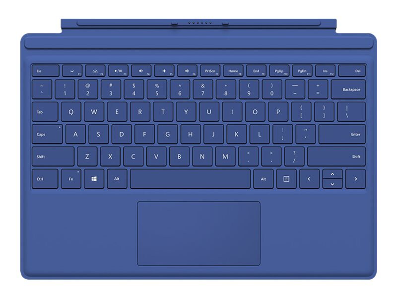 Microsoft Surface Pro 4 Type Cover - keyboard - with trackpad, accelerometer - French Canadian - blue