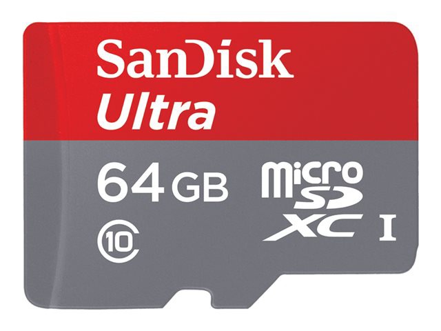 SanDisk Ultra - flash memory card - 64 GB - microSDXC UHS-I