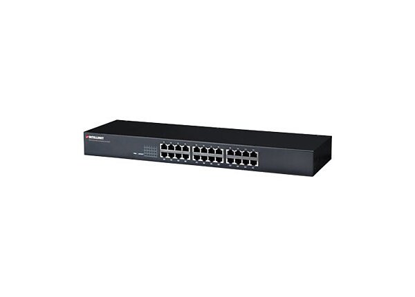 Intellinet 24-Port Fast Ethernet Switch - switch - 24 ports - rack-mountable