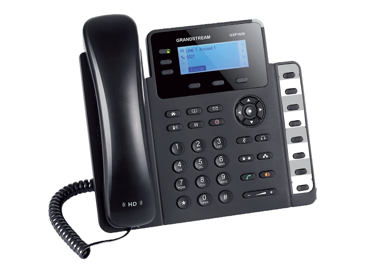 Grandstream GXP1630 - téléphone VoIP - (conférence) à quatre capacité d'appel