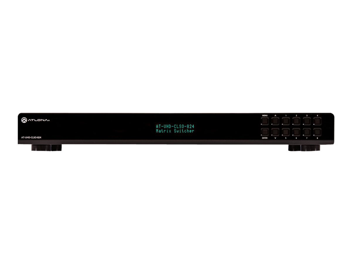 Atlona AT-UHD-CLSO-824 - video/audio/infrared/serial switch - rack-mountabl