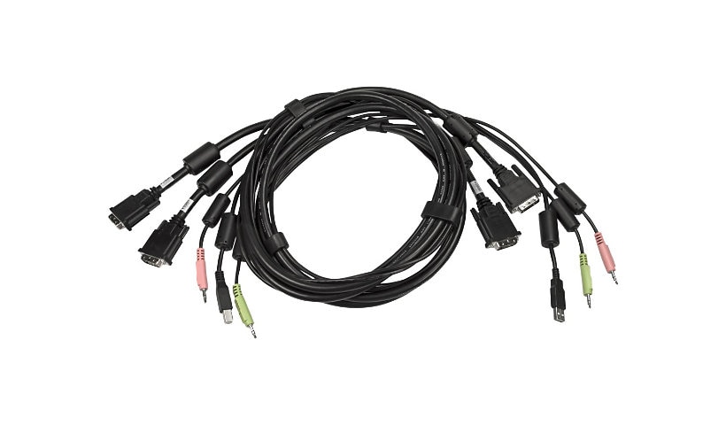 Vertiv Avocent Cable Assembly, 2-DVI-I/1-USB/2-Audio, 10 ft.