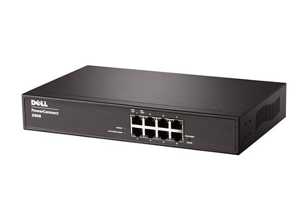 Dell PowerConnect 2808 - switch - 8 ports - managed - rack-mountable