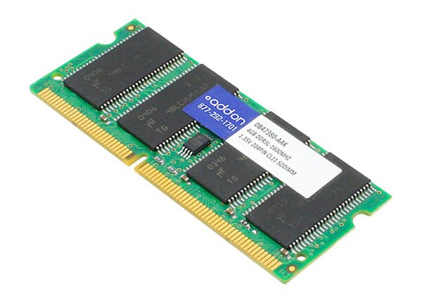 AddOn 4GB DDR3-1600MHz SODIMM for Lenovo 0B47380 - DDR3L - 4 GB - SO-DIMM 204-pin - unbuffered