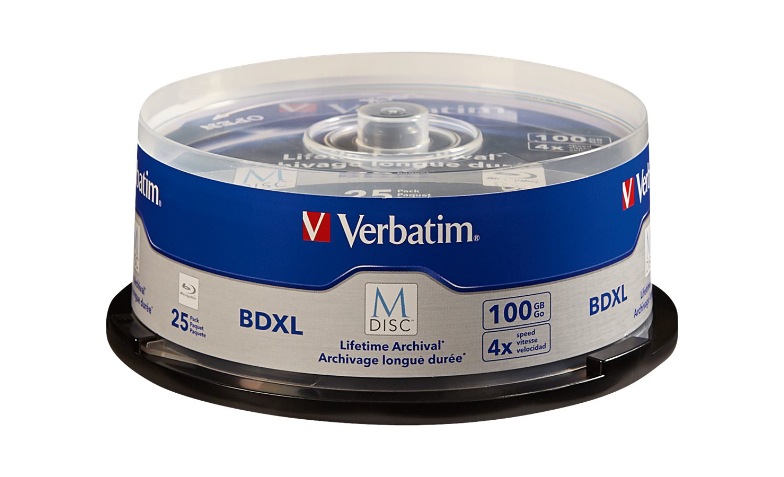 Verbatim M Disc Bd R Xl X 25 100 Gb Storage Media 98914 Storage Media Cdw Com