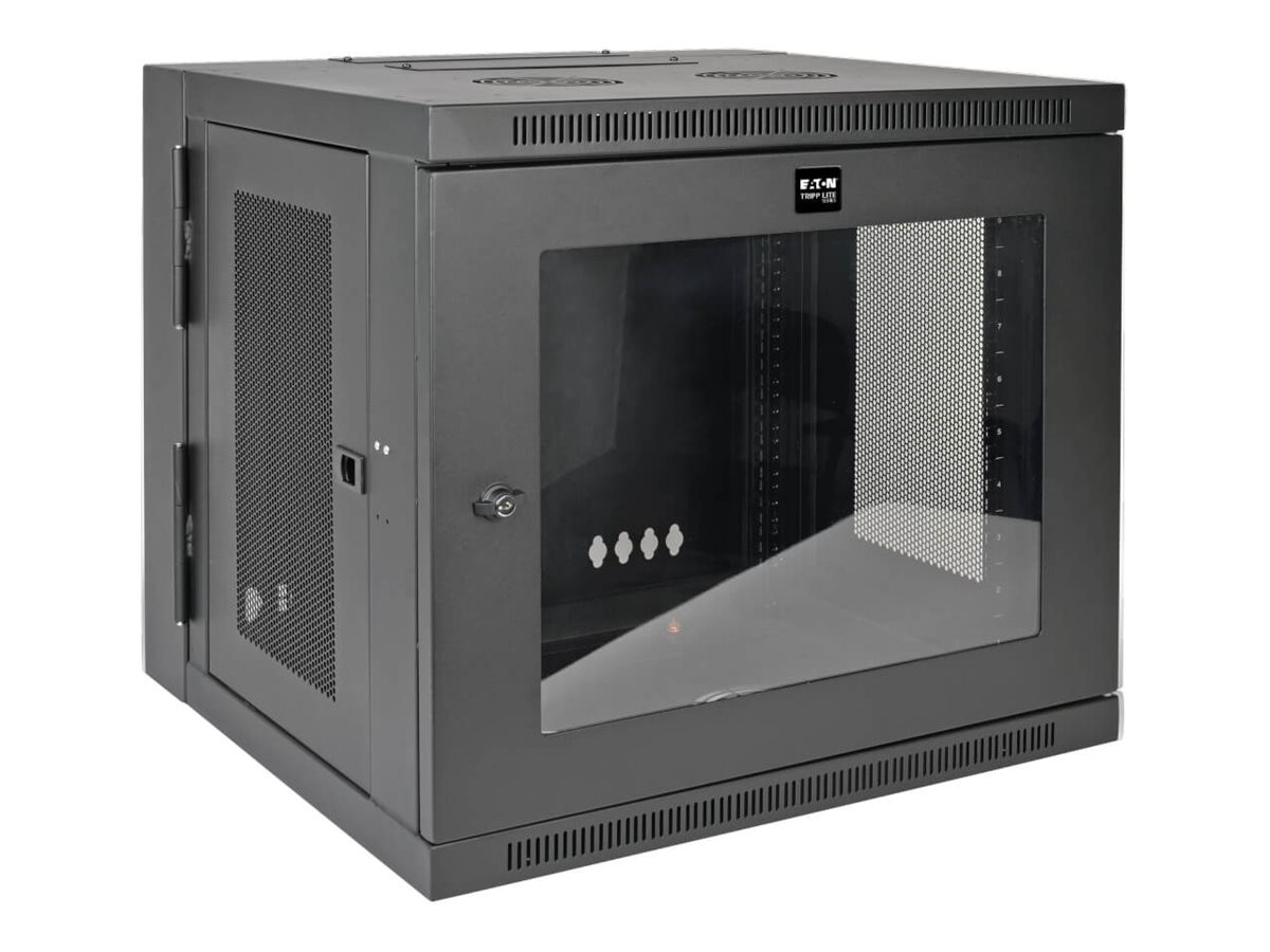 Tripp Lite 10U Wall Mount Rack Enclosure Server Cabinet w/Swinging Door Acrylic Window - rack - 10U