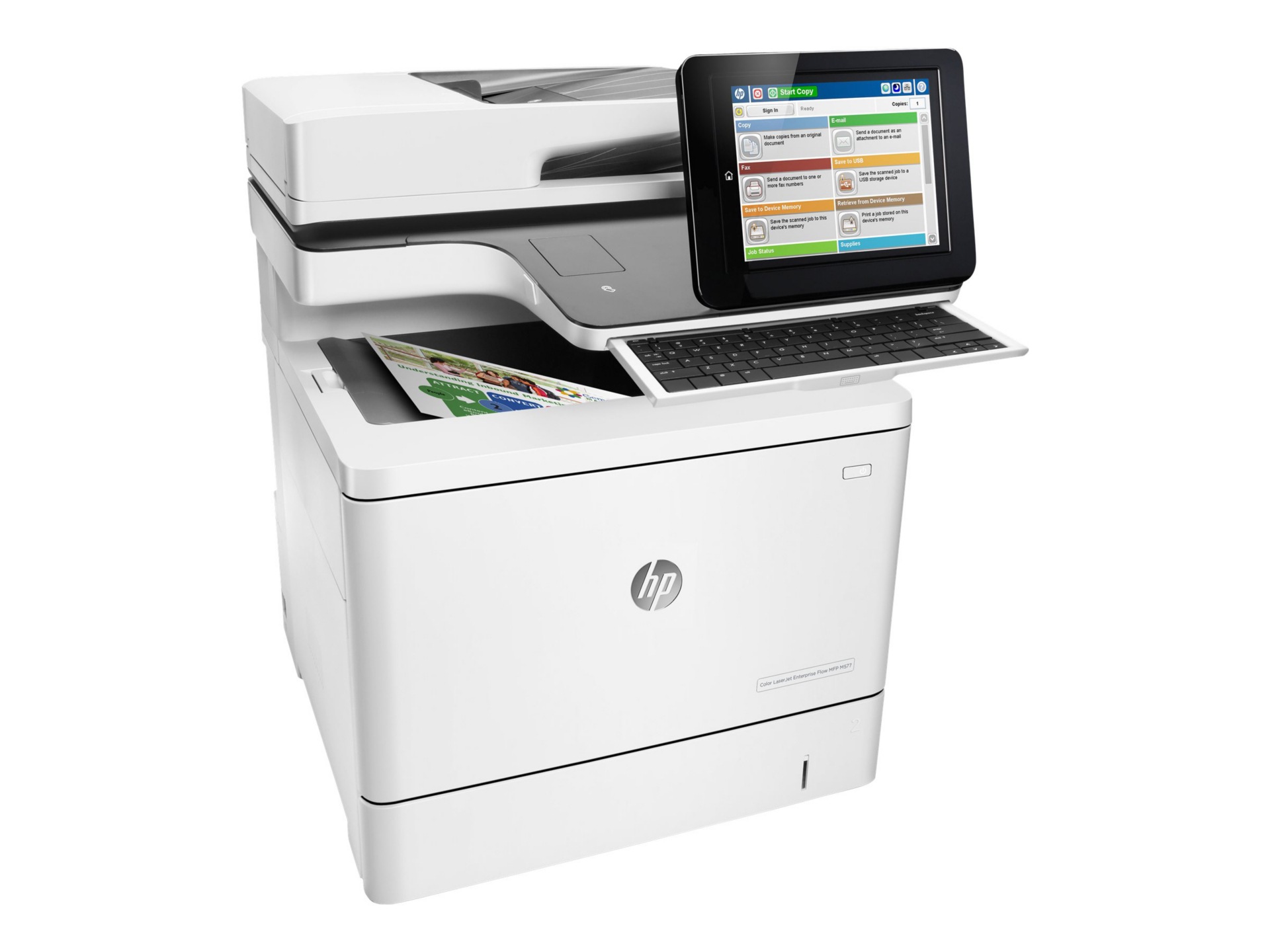Thumbnail 5 of 10 for HP Color LaserJet ENT FLOW MFP M577C