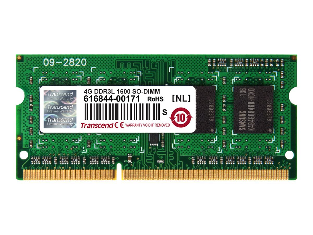 Transcend - DDR3L - module - 4 GB - SO-DIMM 204-pin - 1600 MHz / PC3L-12800 - unbuffered