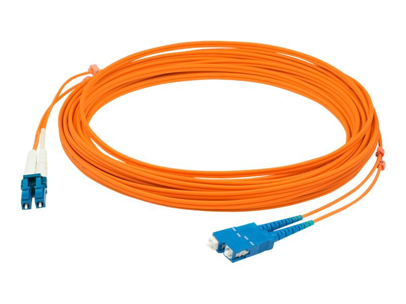 Proline 1m LC (M) to SC (M) Orange OM2 Duplex Fiber OFNR Patch Cable