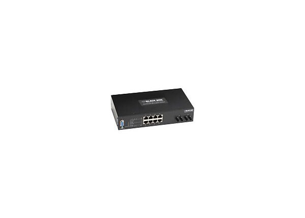 Black Box Hardened Managed Ethernet Switch - switch - 8 ports - managed - desktop