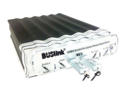 BUSlink CipherShield Encrypted External CSX-4T-U3KKB - hard drive - 4 TB - USB 3.0 / eSATA-300