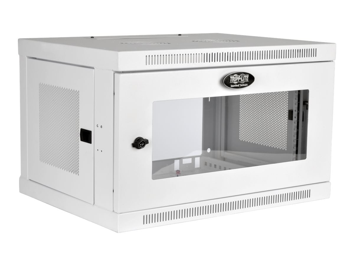 Tripp Lite 6U Wall Mount Rack Enclosure Server Cabinet White w/ Acrylic Glass Door - rack - 6U