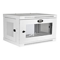 Tripp Lite 6U Wall Mount Rack Enclosure Server Cabinet White w/ Acrylic Glass Door - rack - 6U