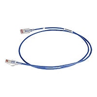 Ortronics Reduced Diameter patch cable - 7 ft - blue
