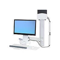 Ergotron StyleView Sit-Stand Combo System mounting kit - for LCD display / keyboard / mouse / barcode scanner / CPU -