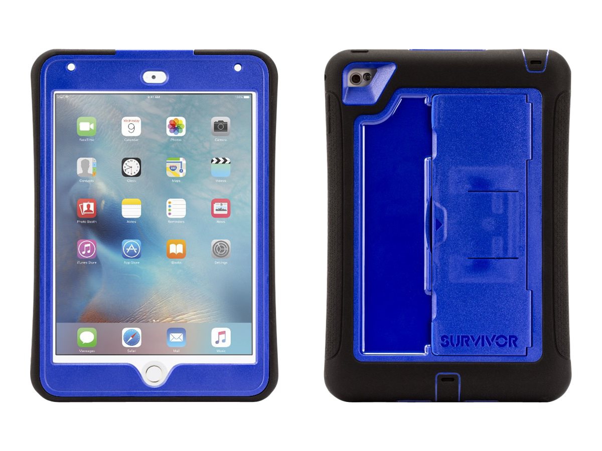 Griffin Survivor Slim - protective case for iPad Mini 4 Black / Blue