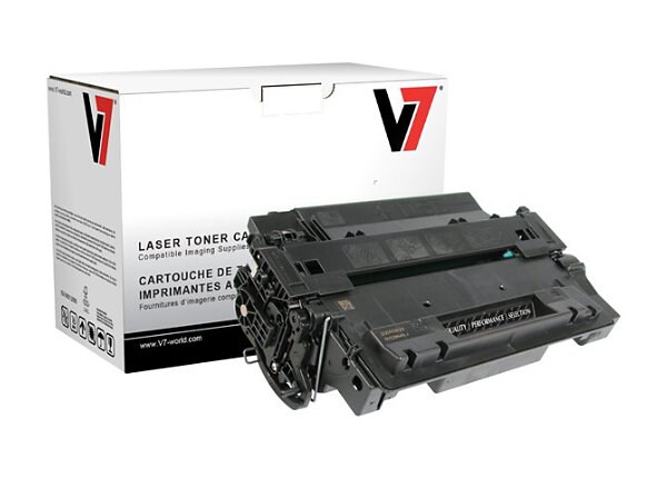 V7 - 1-pack - 1 - High Yield - black - remanufactured - toner cartridge (equivalent to: HP CE255X)