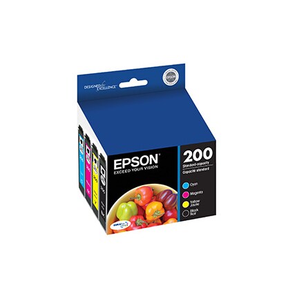 Epson 200 Comb-Pack - pack de 4 - noir, jaune, cyan, magenta - original - cartouche d'encre
