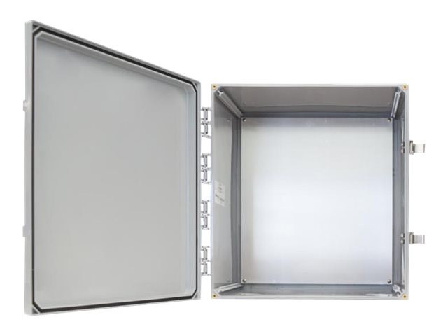 TerraWave 18" x 16" x 10" Basic, Solid Door, Latching Locks, Universal Backplate - network device enclosure