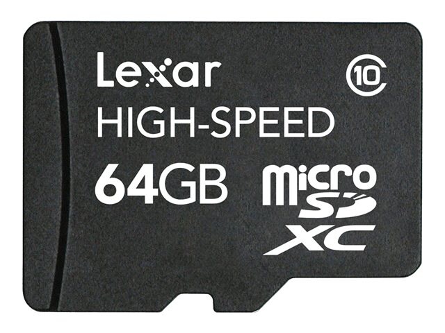 Lexar - flash memory card - 64 GB - microSDXC