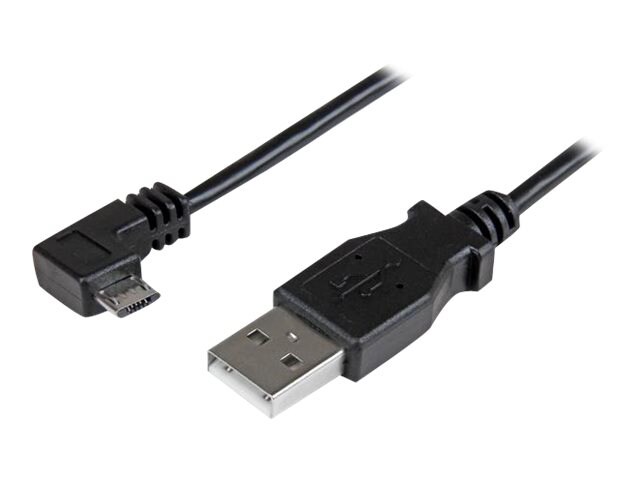 StarTech.com 2m 6 ft Right Angle Micro-USB Charge and Sync Cable M/M - USB 2.0 A to Micro USB - 24 AWG