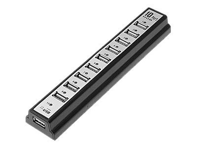 Kanguru 10 Port USB Hub - hub - 10 ports - desktop