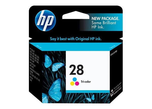 HP 28 - dye-based tricolor - original - ink cartridge