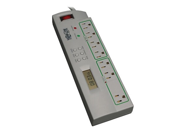 Tripp Lite Eco Surge Protector Green Timer Controlled 7 Outlet 4' Cord - surge protector - 1.875 kW