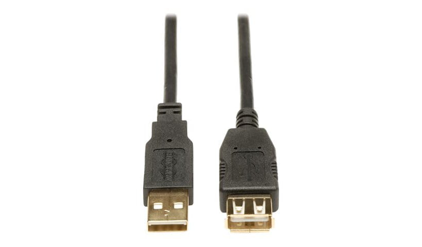 Tripp Lite 3ft USB 2.0 Hi-Speed Extension Cable Shielded A Male / Female 3' - USB extension cable - USB to USB - 91 cm