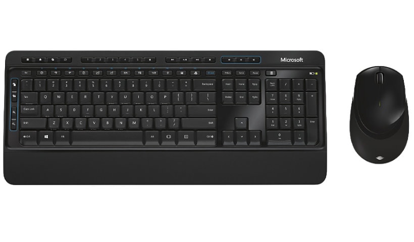 Microsoft Wireless Desktop 3050 - keyboard and mouse set - QWERTY - US - bl
