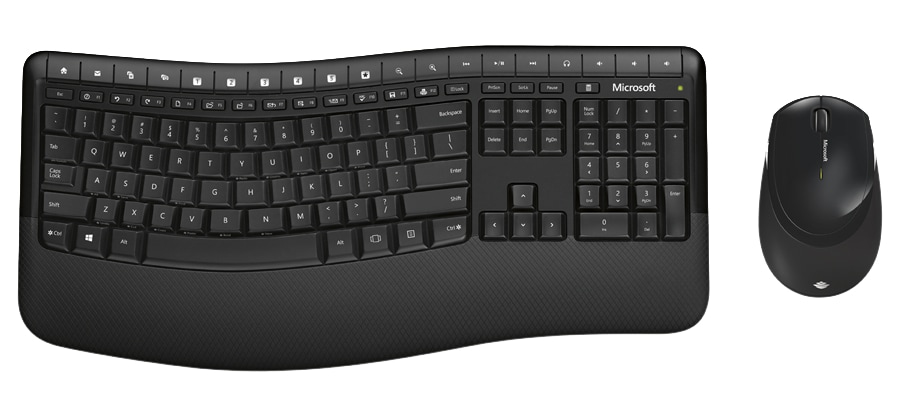 Microsoft Wireless Comfort Desktop 5050 - keyboard and mouse set - QWERTY - US - black