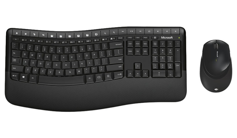 Microsoft Wireless Comfort Desktop 5050 - keyboard and mouse set - QWERTY - US - black