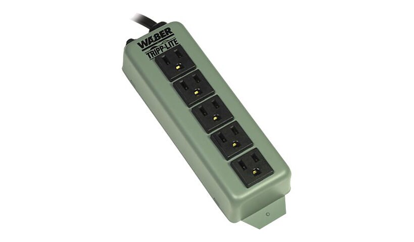 Tripp Lite Waber Power Strip 5 Outlet Industrial 5-15P 6ft Cord Switchless